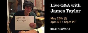 James Taylor Live Facebook Chat - May 28, 2015