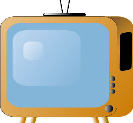 Clip Art of a TV